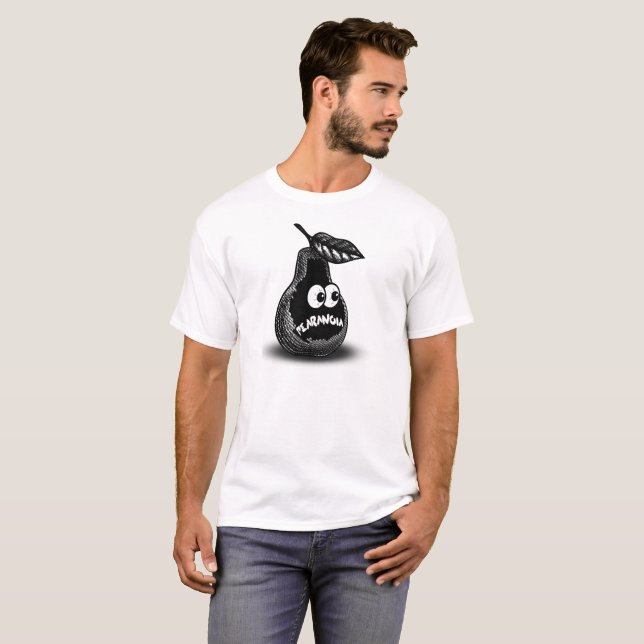 Camiseta Pearanoia/Paranoia, design engraçada, nova tendênc (Frente Completa)