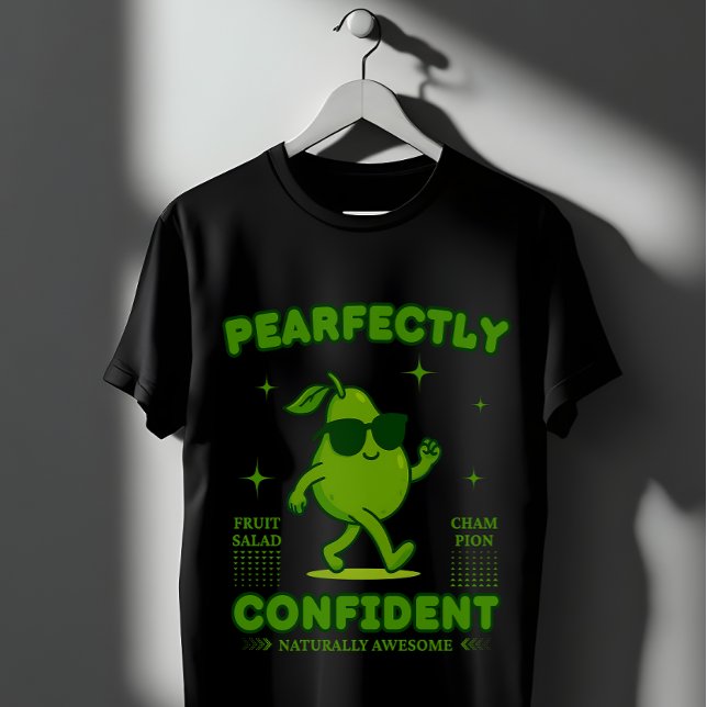 Camiseta PEARfectly Confident Funny Pear Pun Cool Fruit  (Criador carregado)