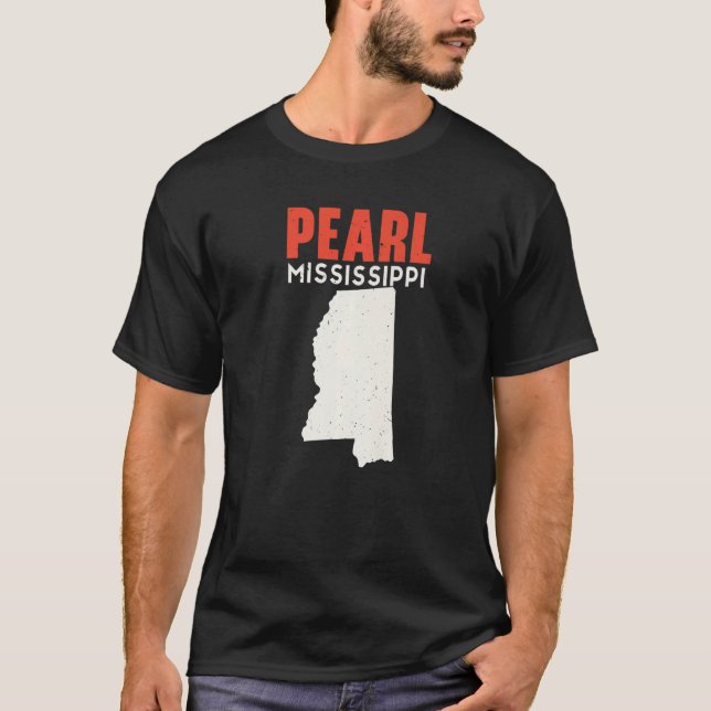 Camiseta Pearl Mississippi EUA State America Viagem Mississ (Frente)