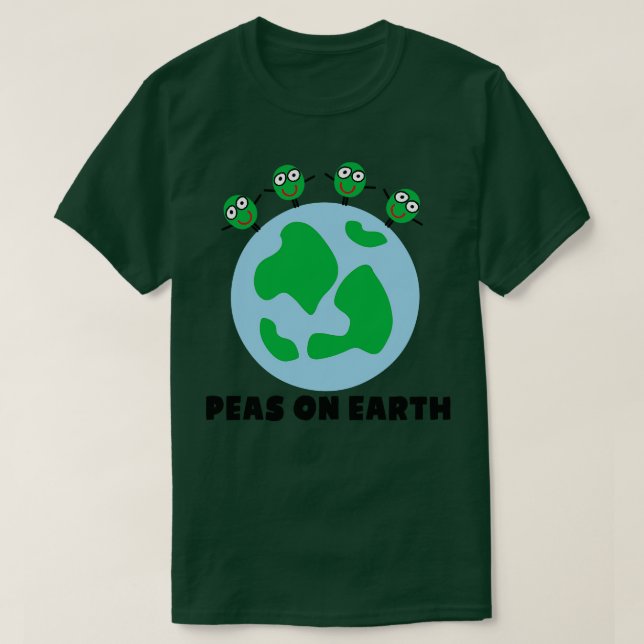 CAMISETA PEAS NA TERRA (Frente do Design)