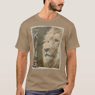Camiseta Pebble Trendy Modern Elegante Pop Art Lion Modelo