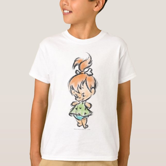 Camiseta PEBBLES™ - desenho desenhado à mão (Frente)