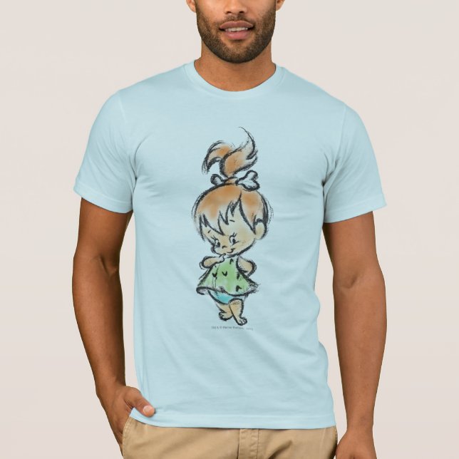 Camiseta PEBBLES™ - desenho desenhado à mão (Frente)
