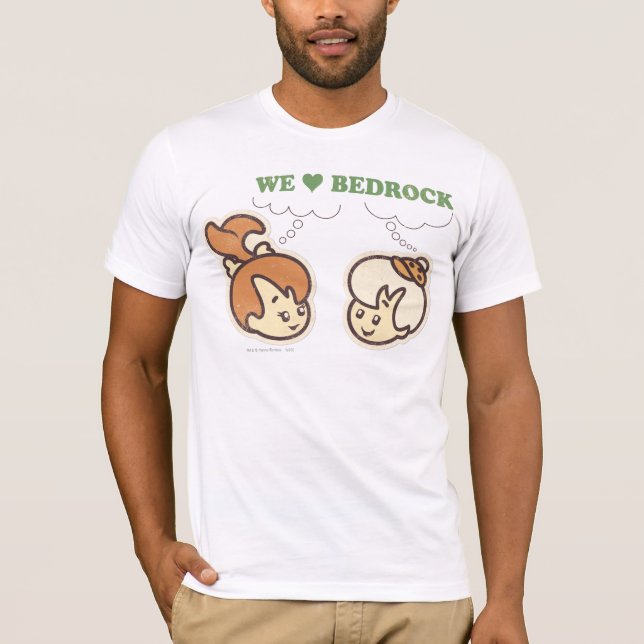 Camiseta PEBBLES™ e BAMM-BAMM™ Love Bedrock (Frente)