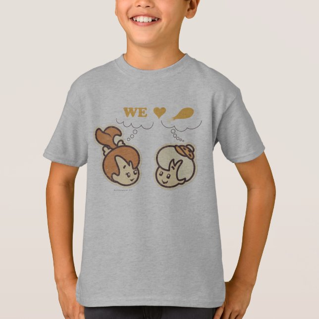 Camiseta PEBBLES™ e Comida de amor BAMM-BAMM™ (Frente)