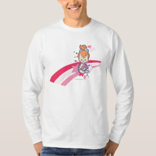 Camiseta PEBBLES™ no arco-íris cor-de-rosa