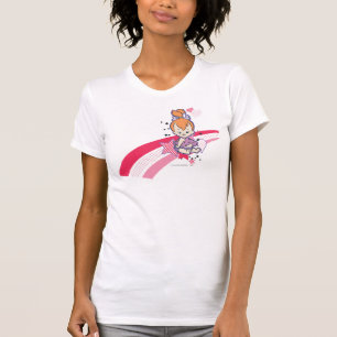 Camiseta PEBBLES™ no arco-íris rosa