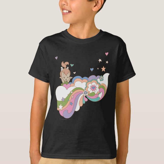 Camiseta PEBBLES™ Rainbow Cloud (Frente)