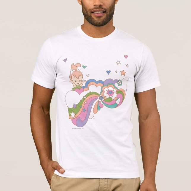 Camiseta PEBBLES™ Rainbow Cloud (Frente)