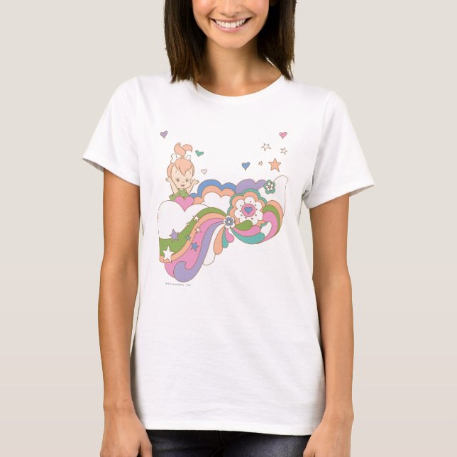 Camiseta PEBBLES™ Rainbow Cloud (Frente)