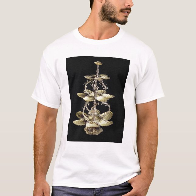 Camiseta Peça central gravada da mesa (Frente)