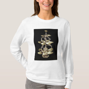 Camiseta Peça central gravada da mesa