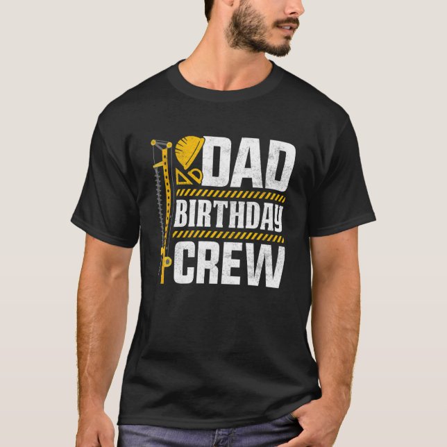 Camiseta Peça de Aniversário para Construção de Pai (Frente)