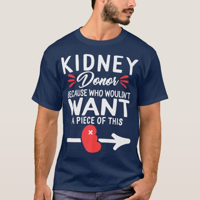 Camiseta Peça De Doador De Rins De Transplante De Órgãos (Frente)