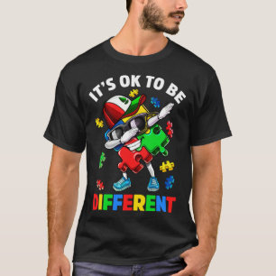 Camiseta Peça de Puzzle Está Bem Ser Diferente Conscientiza