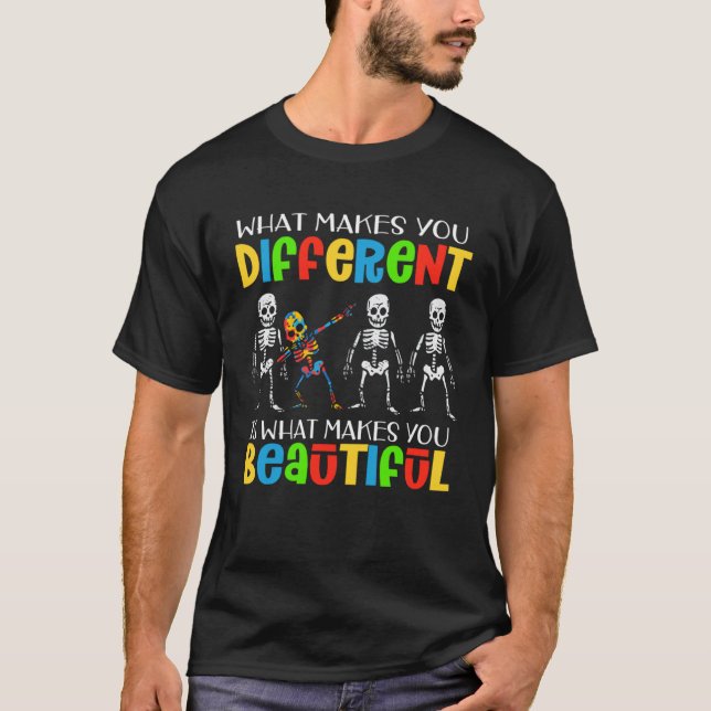 Camiseta Peça de Quebra-cabeça de Consciência do Autismo do (Frente)