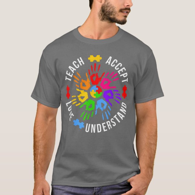 Camiseta Peça de Quebra-cabeça de Conscientização do Autism (Frente)