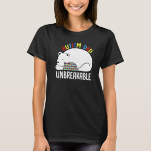 Camiseta Peça de Quebra-Cabeça Papai Urso Inquebrantável Co