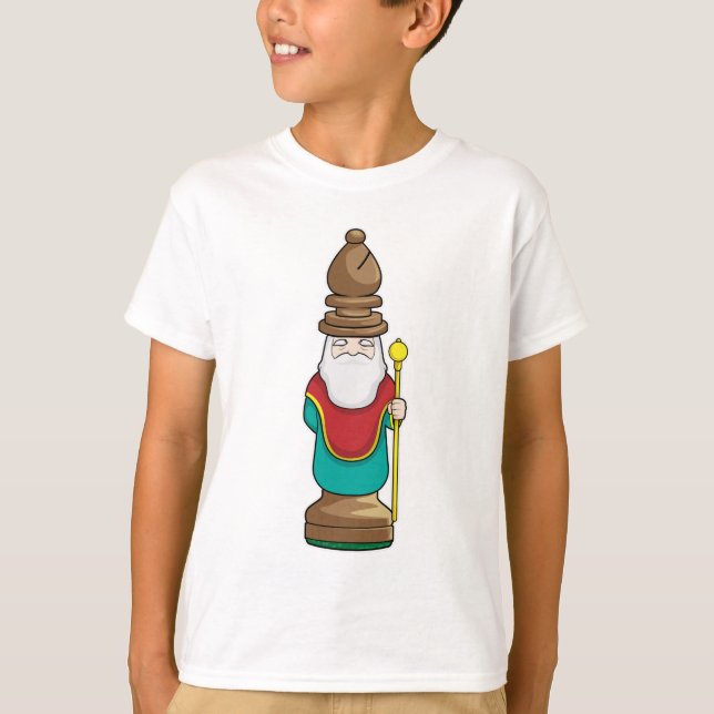 Camiseta Peça de xadrez Bishop Chess (Frente)