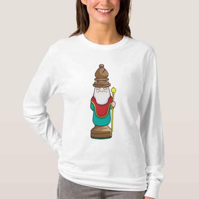 Camiseta Peça de xadrez Bishop Chess (Frente)
