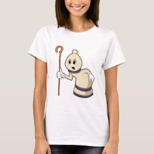 Camiseta Peça de xadrez Bispo no Xadrez