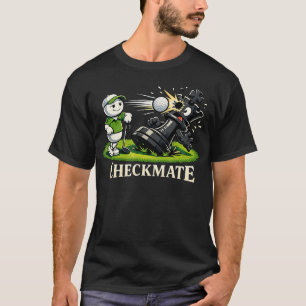 Camiseta Peça de Xadrez Engraçada de Golfe Peão Vs