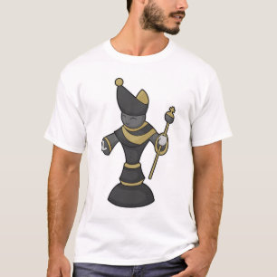 Camiseta Peça de xadrez Funcionarios Bishop Chess