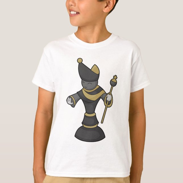 Camiseta Peça de xadrez Funcionarios Bishop Chess (Frente)