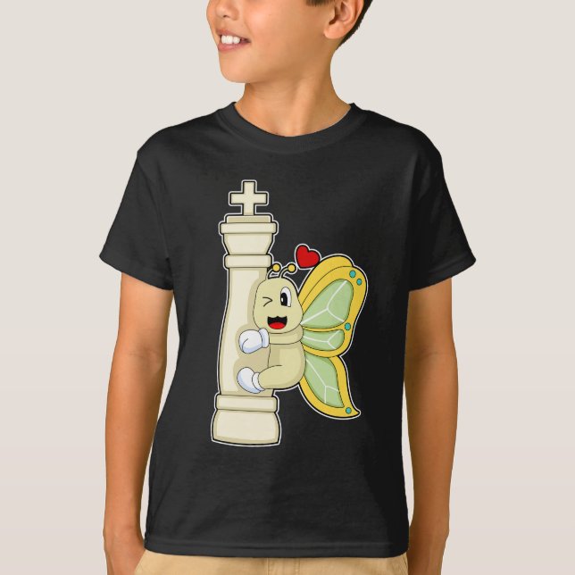 Camiseta Peça de xadrez King Butterfly Chess (Frente)