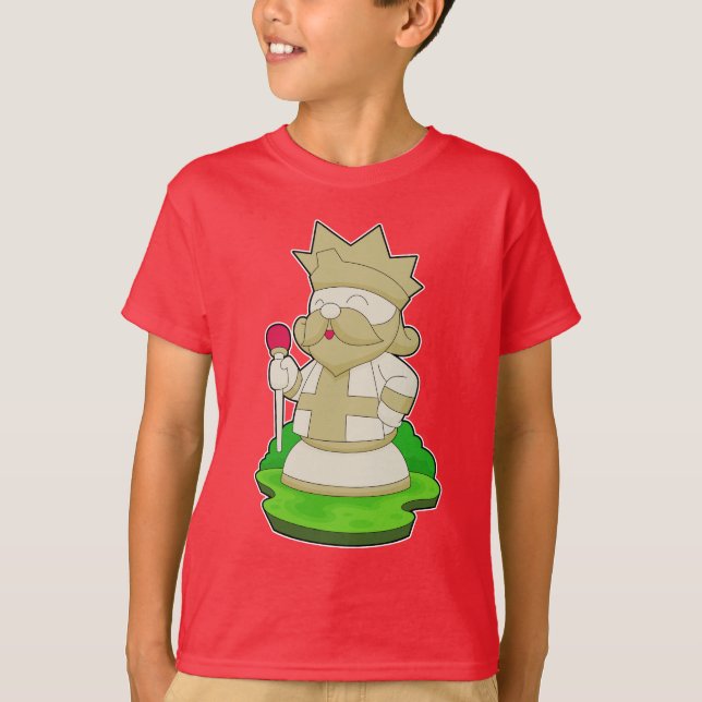 Camiseta Peça de xadrez King Chess (Frente)