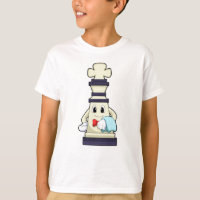 Peça de xadrez King como Garçom com Toalha