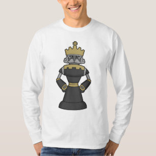 Camiseta Peça de xadrez King Crown Chess