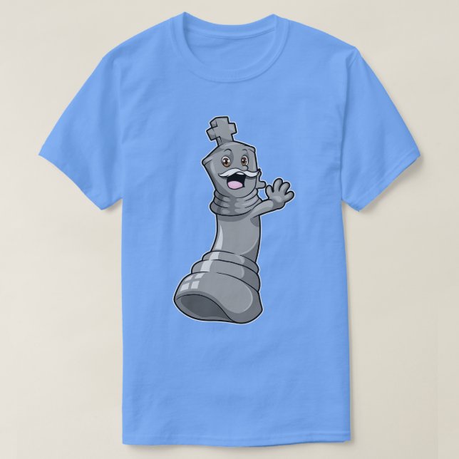 Camiseta Peça de xadrez King no Xadrez 2 (Frente do Design)