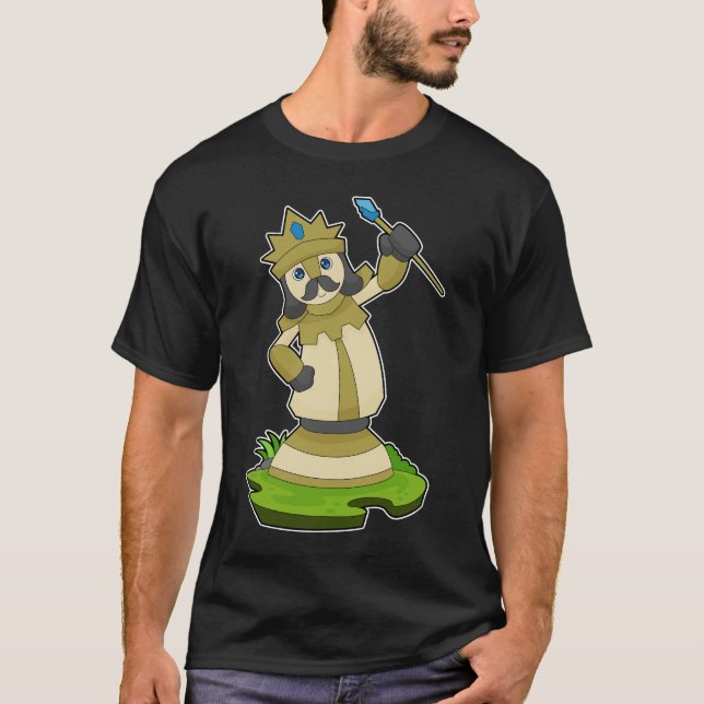 Camiseta Peça de xadrez King Spear Chess (Frente)