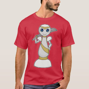 Camiseta Peça de Xadrez Peão Espada de Xadrez