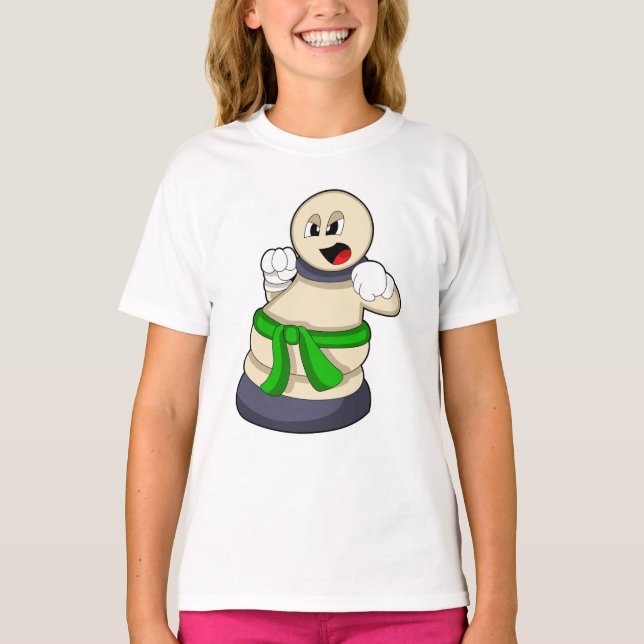 Camiseta Peça de xadrez Peão no Xadrez (Frente)