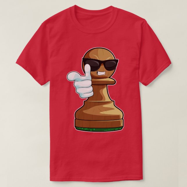 Camiseta Peça de xadrez Peão Xadrez 3 (Frente do Design)