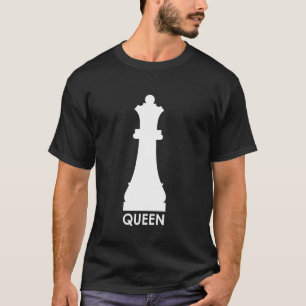 Camiseta Peça de Xadrez Rainha Vintage Amante do Xadrez