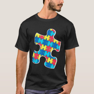 Camiseta Peça do Quebra-cabeça do Autismo Conscientização d