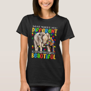 Camiseta Peça Quebra-cabeça de Consciência de Autismo Difer
