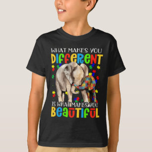 Camiseta Peça Quebra-cabeça de Consciência de Autismo Difer