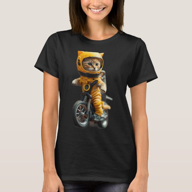 Camiseta Pecado de astronauta de gato (Frente)