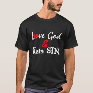 Camiseta Pecado do ódio do deus do amor