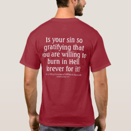 Camiseta Pecado que gratifica assim