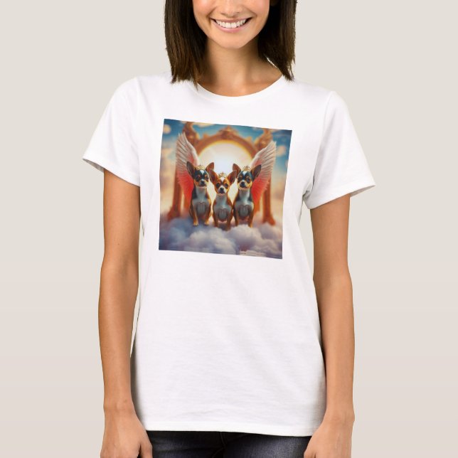 Camiseta Peças Angélicas Acima das Nuvens (Frente)