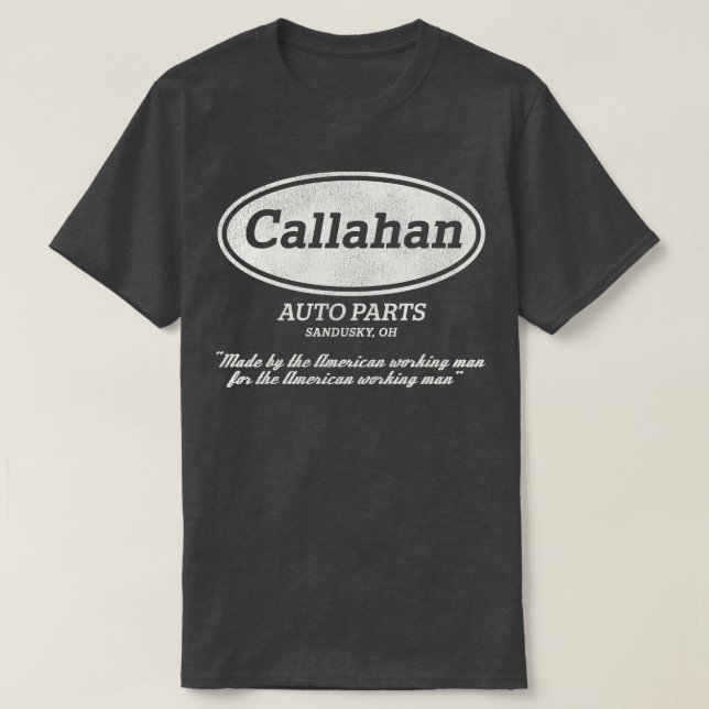 Camiseta Peças Automáticas Callahan Vestidas (Frente do Design)