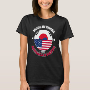 Camiseta Peças Coreano Americanas Ancestralidade Coreia do