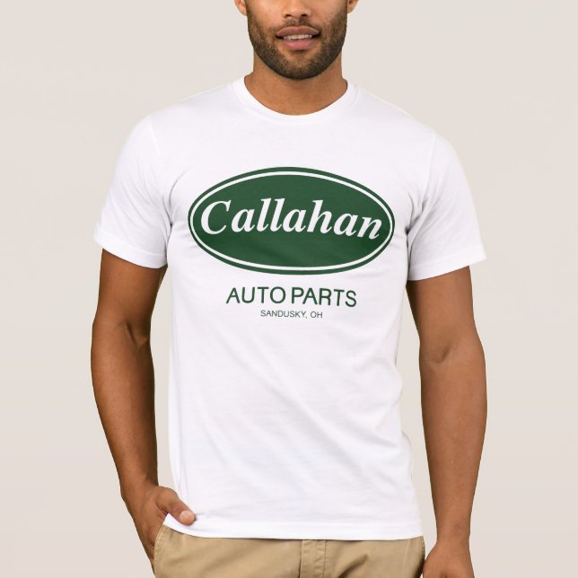 Camiseta Peças de automóvel de Callahan (Frente)