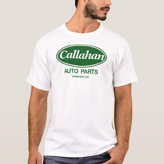 Camiseta Peças de automóvel de Callahan (Frente)