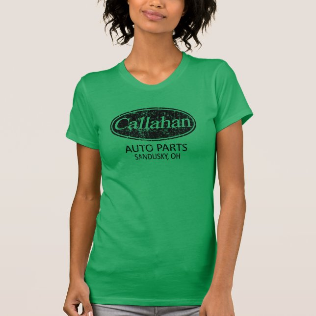 Camiseta Peças de automóvel de Callahan retros (Frente)